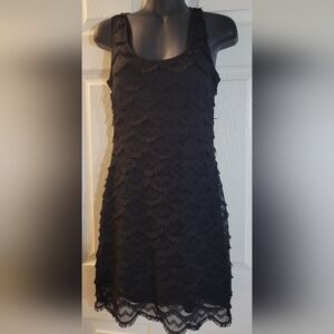 Mini bebe black dress